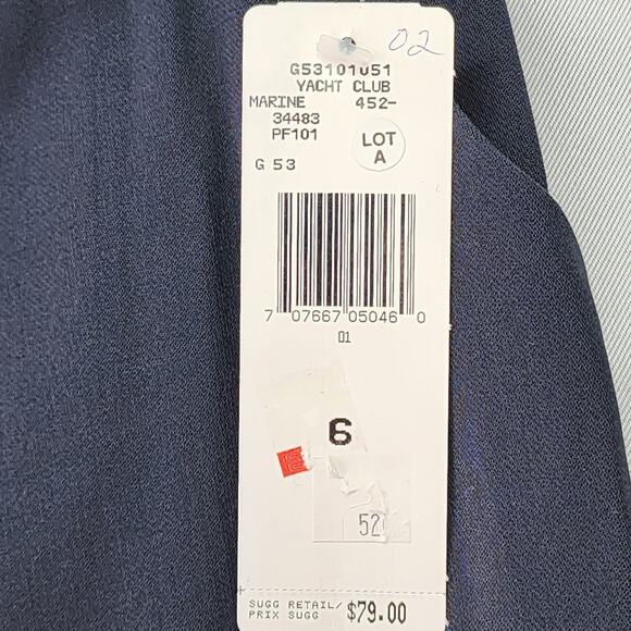 NWT Rena Rowan Women’s SZ 6 Pencil Skirt Dark Blue Wool Blend Straight Career - Picture 8 of 10